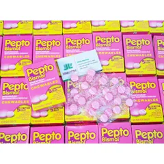 Viên Nhai Hỗ Trợ Tiêu Hoá Pepto Bismol 30v - Giảm Đau Dạ Dày, Buồn Nôn, Tiêu Chảy, Hỗ Trợ Tiêu Hoá Cho Người Lớn & Trẻ Em Từ 12 Tuổi