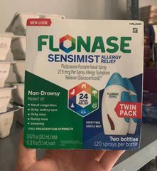 Set 2 Chai Xịt Mũi Flonáse Sénsímist Dị Ứng Relief 9.1ml - Sản Phẩm Hàng Mỹ Chất Lượng Cao