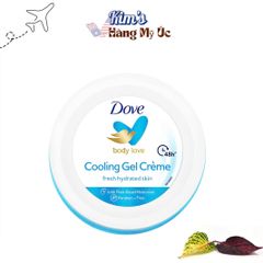 Gel Dưỡng Ẩm Làm Mát Da Dove Body Love Cooling Gel Creme - Không Nhờn Rít, 145ml, Dành Cho Mọi Loại Da, Cảm Giác Sảng Khoái Hàng Ngày