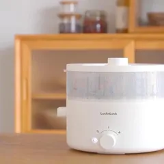 Nồi Điện Đa Năng LocknLock Bianco EJP134IVY 5L - Nấu Lẩu, Hấp, Xào, Hầm - Chất Liệu An Toàn, Bảo Hành Chính Hãng
