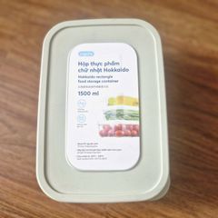 Hộp Đựng Thực Phẩm Nhựa PP InoChi Hokkaido 1500ml - Kháng Khuẩn, Chịu Nhiệt - Dùng Trong Lò Vi Sóng, An Toàn Cho Thực Phẩm