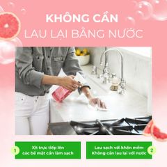 Nước Xịt Đa Năng Method Tinh Dầu Bưởi Hồng 828ml - Giải Pháp Lau Sạch An Toàn, Kháng Khuẩn và Thân Thiện Môi Trường