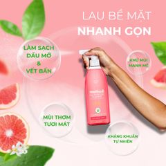 Nước Xịt Đa Năng Method Tinh Dầu Bưởi Hồng 828ml - Giải Pháp Lau Sạch An Toàn, Kháng Khuẩn và Thân Thiện Môi Trường