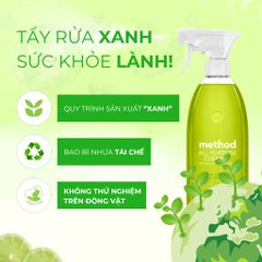 Nước Xịt Đa Năng Method Tinh Dầu Chanh & Muối Biển 828ml - Làm Sạch An Toàn, Khử Mùi, Diệt Khuẩn Từ Thiên Nhiên