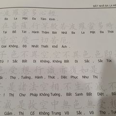Vở Chép Bát Nhã Tâm Kinh - Chữ Hán In Mờ Với Phiên Âm Tiếng Việt - Sách Học Tiếng Trung Cực Kỳ Hữu Ích