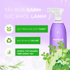 Nước Lau Đa Năng Method Tinh Dầu Oải Hương 828ml - An Toàn Cho Da, Sạch Mọi Bề Mặt, Hương Thơm Dễ Chịu