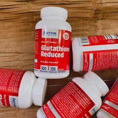 Viên Uống Hỗ Trợ Trắng Da Jarrow Glutathione Reduced 500mg - Kháng Oxy Hóa, Làm Sáng Da, Hỗ Trợ Sức Khỏe Da Tươi Trẻ