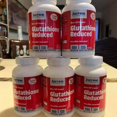 Viên uống trắng da Jarrow Glutathione Reduced 500mg - Tăng cường sức khỏe da, chống lão hóa hiệu quả từ Mỹ