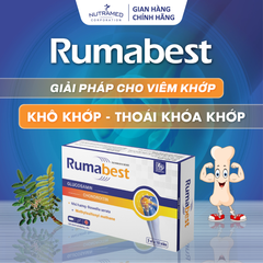 Viên uống Rumabest hỗ trợ xương khớp - Giảm khô cứng, đau mỏi do viêm và thoái hóa khớp - Bổ trợ sức khỏe hiệu quả (30 viên)