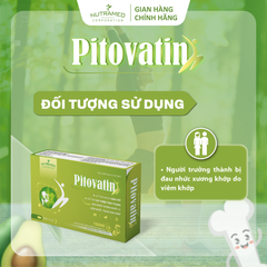 Viên uống PITOVATIN Nutramed - Hỗ trợ giảm đau nhức xương khớp, cải thiện tình trạng viêm và thoái hóa khớp (30 viên)