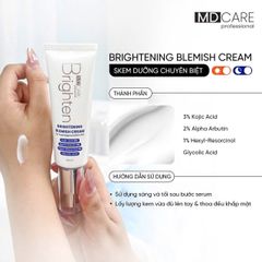 [Tặng Sữa rửa mặt] Kem Sáng Da MD CARE Brightening Blemish Cream - Giúp Làm Sáng Da Mờ Nám, Cung Cấp Độ Ẩm, Phù Hợp Cho Mọi Loại Da