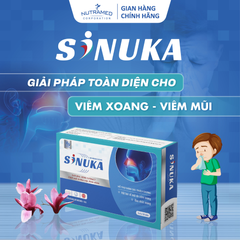 Viên uống Sinuka hỗ trợ giảm đau viêm xoang - Giải pháp hiệu quả cho hắt hơi, sổ mũi - Nutramed (30 viên)