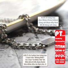 Lắc Tay Khắc Tên Nam Nữ Đôi Unisex - Vòng Tay Tình Nhân Chất Liệu Thép Titan, Quà Tặng Ý Nghĩa Cho Cặp Đôi