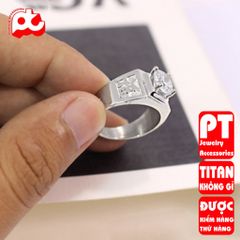 Nhẫn Nam Titan Cao Cấp - Thiết Kế Đẳng Cấp, Chống Gỉ và Chống Trầy Xước - Phụ Kiện Thời Trang Nam Tính, Quà Tặng Đặc Biệt