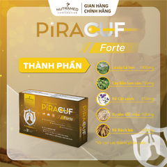 Viên uống Piracuf Forte hỗ trợ giảm ho, chống viêm, giảm phản ứng viêm cho viêm đường hô hấp mãn tính (30 viên)