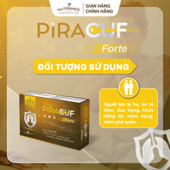 Viên uống Piracuf Forte hỗ trợ giảm ho, chống viêm, giảm phản ứng viêm cho viêm đường hô hấp mãn tính (30 viên)