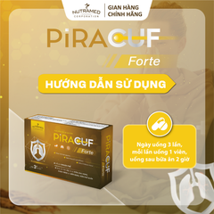 Viên uống Piracuf Forte hỗ trợ giảm ho, chống viêm, giảm phản ứng viêm cho viêm đường hô hấp mãn tính (30 viên)