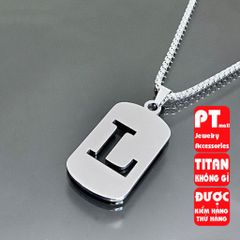 Dây Chuyền Titan Thời Trang Vòng Cổ Chữ Cái 26 Ký Tự - Phụ Kiện Nam Nữ, Không Gỉ, Xu Hướng Thời Đại