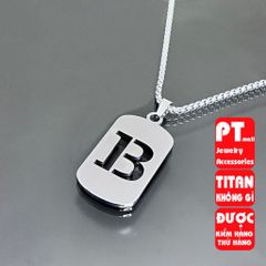 Dây chuyền chữ cái titan thời trang 26 ký tự A - Vòng cổ nam nữ không gỉ cao cấp, phong cách trẻ trung, quà tặng độc đáo