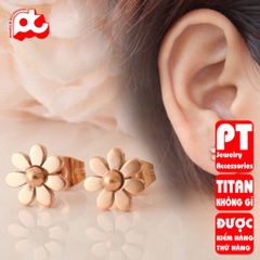 Bông Tai Nữ Titan Cao Cấp - Thiết Kế Sang Trọng, Chống Gỉ - Phụ Kiện Thời Trang An Toàn Cho Da Nhạy Cảm