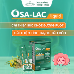 Siro Osalac liquid hỗ trợ sức khỏe đường ruột (20 gói)