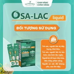 Siro Osalac liquid hỗ trợ sức khỏe đường ruột (20 gói)