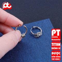 Bông Tai Nam Titan Cao Cấp - Phong Cách Đẳng Cấp, An Toàn Cho Da, Chống Gỉ Sét, Phụ Kiện Thời Trang Nam Tính - Quà Tặng Lý Tưởng