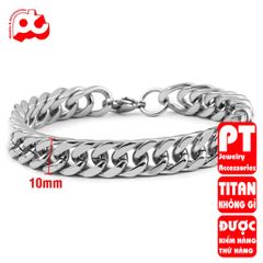 Lắc Tay Nam Titan Cao Cấp - Thiết Kế Đẳng Cấp, Bền Bỉ, Thời Trang Thép Không Gỉ, Phong Cách Nam Tính