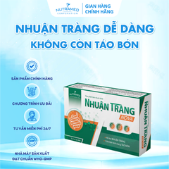 Viên uống Nhuận Tràng Nova hỗ trợ nhuận tràng, giảm táo bón, tăng cường sức khoẻ đường ruột (20 viên)