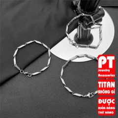 Lắc Tay Titan Cao Cấp - Nam Nữ Thời Thượng, Bền Bỉ, Không Gỉ, Phong Cách Hiện Đại, Quà Tặng Hoàn Hảo, Nhiều Màu Sắc