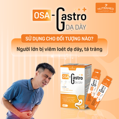 Osa Gastro - Siro Hỗ Trợ Giảm Viêm Loét Dạ Dày, Tá Tràng - Hộp 20 Gói 15ml, Trung Hòa Acid, Giảm Đầy Bụng, Ợ Chua