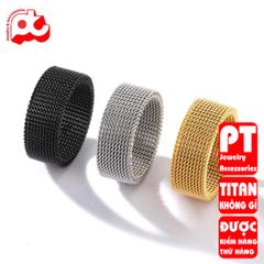 Nhẫn Nam Titan Cao Cấp - Thiết Kế Đẳng Cấp, Chống Gỉ, Dành Cho Nam Nữ, Phụ Kiện Thời Trang Unisex 2023