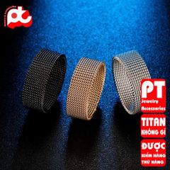 Nhẫn Nam Titan Cao Cấp - Thiết Kế Đẳng Cấp, Chống Gỉ, Dành Cho Nam Nữ, Phụ Kiện Thời Trang Unisex 2023