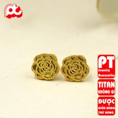Bông Tai Nữ Titan Cao Cấp - Thiết Kế Thanh Lịch, Không Gỉ Sét, Phù Hợp Mọi Phong Cách - Quà Tặng Ý Nghĩa cho Nữ Giới