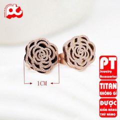 Bông Tai Nữ Titan Cao Cấp - Thiết Kế Thanh Lịch, Không Gỉ Sét, Phù Hợp Mọi Phong Cách - Quà Tặng Ý Nghĩa cho Nữ Giới