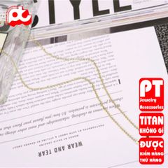 Dây Chuyền Nữ Titan Cao Cấp Sang Trọng - Thiết Kế Tinh Tế Không Gỉ, Không Đen - Trang Sức Thời Trang Cho Phái Đẹp