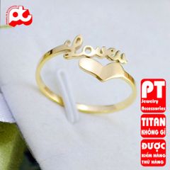 Nhẫn Nữ Titan Cao Cấp - Thiết Kế Sang Trọng Không Gỉ, An Toàn Cho Da - Phụ Kiện Thời Trang Đẳng Cấp, Quà Tặng Tuyệt Vời