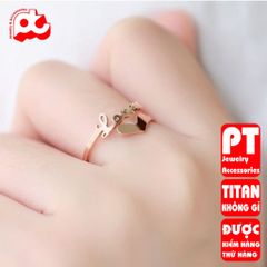 Nhẫn Nữ Titan Cao Cấp - Thiết Kế Sang Trọng Không Gỉ, An Toàn Cho Da - Phụ Kiện Thời Trang Đẳng Cấp, Quà Tặng Tuyệt Vời