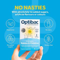 Men Vi Sinh Optibac Cho Trẻ - 30 Gói Hỗ Trợ Tiêu Hóa và Tăng Cường Đề Kháng Tự Nhiên cho Trẻ Sơ Sinh và Trẻ Nhỏ