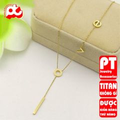 Dây Chuyền Nữ Titan Cao Cấp Sang Trọng, Không Gỉ - Phụ Kiện Thời Trang Độc Đáo và An Toàn Cho Da