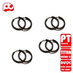 Bông Tai Nam Titan Cao Cấp Không Gỉ - Phong Cách Hiện Đại, An Toàn Cho Da, Quà Tặng Đẳng Cấp Cho Phái Mạnh - PT Jewelry