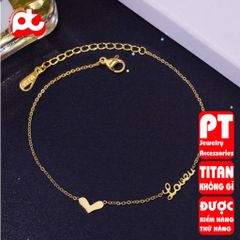 Lắc Chân Nữ Titan Cao Cấp - Phụ Kiện Thời Trang Thanh Lịch Không Gỉ, An Toàn Cho Da - Giảm Giá 25K Khi Mua Hàng!