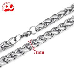 Dây Chuyền Nam Titan Cao Cấp - Phong Cách Mạnh Mẽ, Chống Gỉ, An Toàn cho Da, Phụ Kiện Thời Trang Nam 4mm Trắng - Quà Tặng Ý Nghĩa
