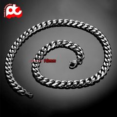 Dây Chuyền Nam Titan Cao Cấp Không Gỉ - Phong Cách Mạnh Mẽ, An Toàn Cho Da, Quà Tặng Ý Nghĩa Cho Phái Mạnh - Trang Sức Thời Trang 7mm