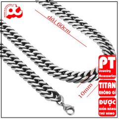 Dây chuyền Nam Titan Cao Cấp Chống Gỉ - Phong Cách Mạnh Mẽ & Đẳng Cấp, Kích Thước Điều Chỉnh, Quà Tặng Ý Nghĩa