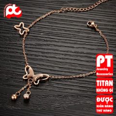 Lắc Chân Nữ Titan Cao Cấp - Phụ Kiện Thời Trang Thanh Lịch Không Gỉ, An Toàn Cho Da - Quà Tặng Ý Nghĩa Cho Dịp Đặc Biệt