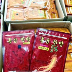 Cao Dán Hồng Sâm Himena Túi Đỏ 20 Miếng (Đỏ) (giảm đau nhức, thư giãn cơ thể)