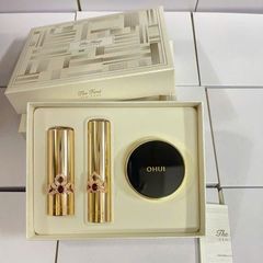 Bộ Son Ohui The First và Phấn Nước Mini - Trang Điểm Mềm Mịn, Bé Mặt Rạng Rỡ, Chăm Sóc Da Từ Hàn Quốc