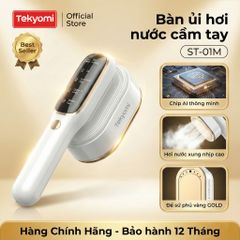 Bàn Ủi Hơi Nước Cầm Tay TEKYOMI ST-01M 1200W - Công Nghệ AI, Diệt Khuẩn và Khử Mùi, 5 Chế Độ Ủi Nhanh Tiện Lợi