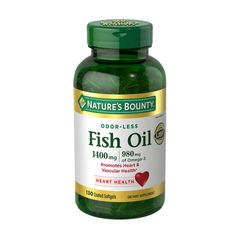 Dầu cá Nature’s Bounty 1400mg Omega-3 130 viên bổ sung sức khỏe tim mạch và trí não - Sản phẩm Mỹ 